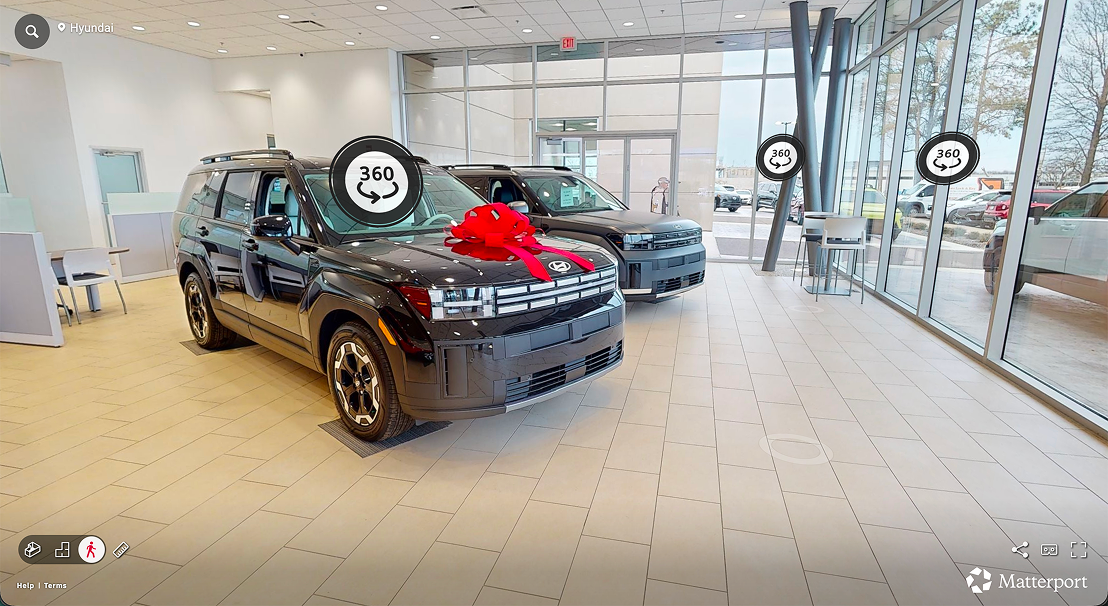 Hyundai dealership Matterport 3D virtual tour